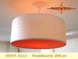 Beige Pendant Lamp Senta Sola Hanging With Orange Diffuser - thumbnail 3
