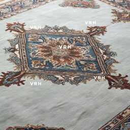 Hand Knotted Wool Oushak Rug Pink Floral Turkish Style - thumbnail 3