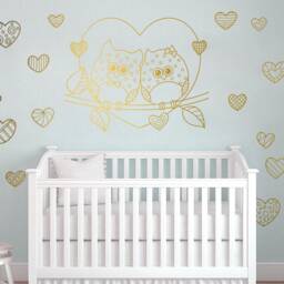 Owl Family Wall Decals, Nursery Decor, Baby Shower Gift - thumbnail 3
