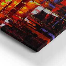 Couple Under An Umbrella Canvas, Wall Art Picture, Multicolor Decoration, Canvas - thumbnail 3