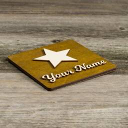 star With Your Name Decoration Wooden Sign. Door Or Wall Mounted - thumbnail 2