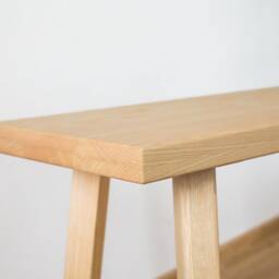 Handmade Ash Wood Bench Minimalist Entryway Furniture - Ready To Assemble - thumbnail 2