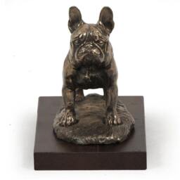 French Bulldog, Dog Wooden Base Statue, Limited Edition, Artdog - thumbnail 2