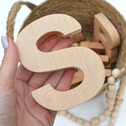 Personalized Wooden Name Letters Beech Wood Nursery Decor - thumbnail 2