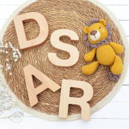Personalized Wooden Name Letters Beech Wood Nursery Decor - thumbnail 4