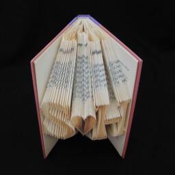 S Heart H 2 Letters With Symbol Wedding Anniversary Gift Folded-Book Art Sculpture - thumbnail 3