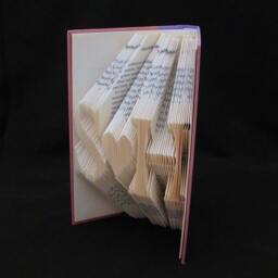 S Heart H 2 Letters With Symbol Wedding Anniversary Gift Folded-Book Art Sculpture - thumbnail 2