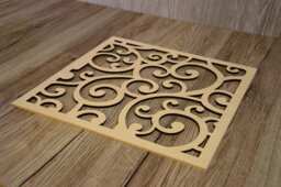 Flower Style Wooden Handmade Room Division, Wall Decoration Panel, Decor, Decal, Art, Home Bedroom Decor - thumbnail 1