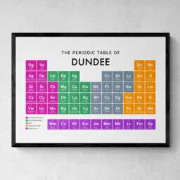 Dundee Periodic Table Print, Poster Wall Art, Gifts - thumbnail 1