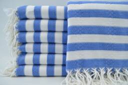 "Soft Towel, Blue Towel, Turkish Peshtemal, Towels, 36""x70" - thumbnail 1