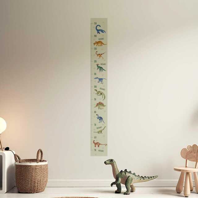 Dinosaur Height Chart Nursery Wall Stickers - image 1