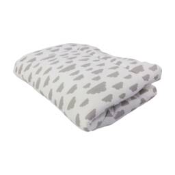 Puckdaddy Crawling Blanket Agnes 140x100cm With Cloud Pattern in White - thumbnail 3