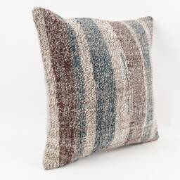 Embroidered Kilim Pillow Turkish Home Decor - 18''x18'' - thumbnail 3