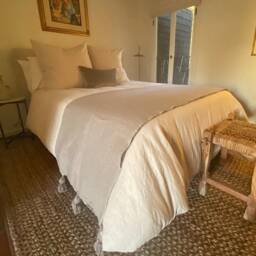 Throw Blanket, Moroccan Pompom Blanket, Cotton Tope Bedroom Blanket, King Size Blanket - thumbnail 3