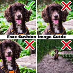 Dog Face Cushion - Approx 30cm - thumbnail 2