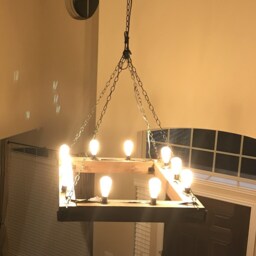 Industrial/Contemporary Style Chandelier - thumbnail 2