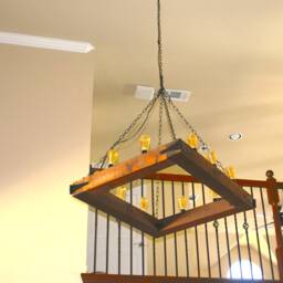 Industrial/Contemporary Style Chandelier - thumbnail 4