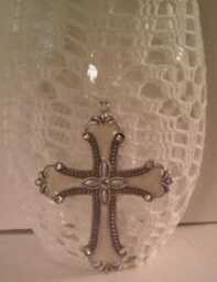 Crochet Covered Glass Vase