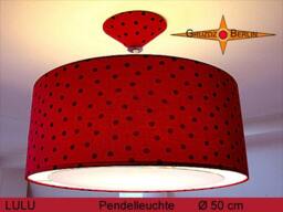 Pendant Lamp Dotted Lika A Ladybug Lulu ??50 cm Dots Black On Red - thumbnail 2