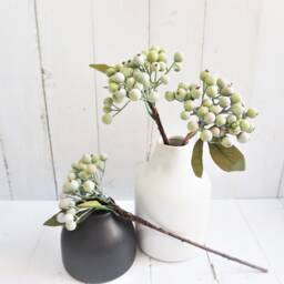 Life Like Berry, Faux Greenish Blush Christmas Decor, Wreath Filler, Artificial Table Flower, Wedding Bouquet Filler - thumbnail 2