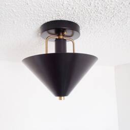 Contemporary Flush Mount - Atomic Ceiling Light Rustic Industrial Modern Bathroom Fixture - thumbnail 2