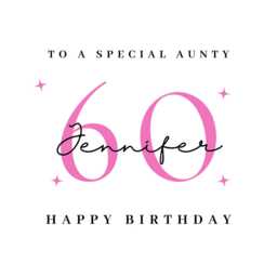 Aunty 60Th Birthday Candle Sticker Stickers Label Labels 60 - thumbnail 4