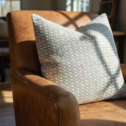 Beige White Neutral Woven Pillow Cover, Modern Farmhouse Cushion For Sofa Couch Bed - thumbnail 4