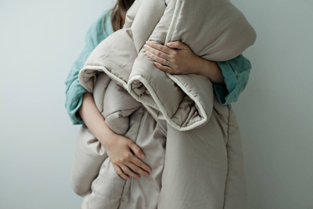 Organic Wool Comforter, Handmade Duvet Insert - Us Duty Paid - image 1