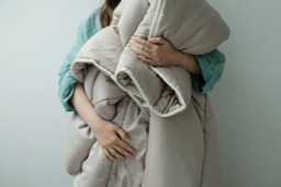 Organic Wool Comforter, Handmade Duvet Insert - Us Duty Paid - thumbnail 1