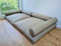 "Hemp Cotton Custom Made Set Of Cushions Two 38""x38""x3"" - 97x97x8cm, Bolsters 38""x5.9"" - 97x15 cm & 32.1""x5.9"