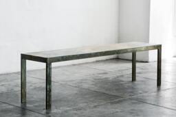 Rustic Steel & Alder Wood Bench Custom Made To Order By Rehab Vintage Interiors, Free U.s. Shipping