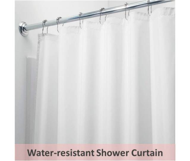 Add Waterproof Lining To Linen Shower Curtain, Detachable Nylon Purchase With The Not Sold Separately - image 1