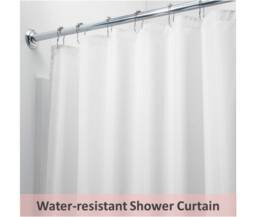 Add Waterproof Lining To Linen Shower Curtain, Detachable Nylon Purchase With The Not Sold Separately - thumbnail 1