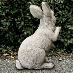 Fantasy Rabbit Statue Concrete Bunny Sculpture Cement Animal Decoration Handmade Art Bunny Lover Gift Lawn Ornament - thumbnail 3
