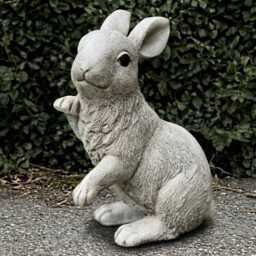 Fantasy Rabbit Statue Concrete Bunny Sculpture Cement Animal Decoration Handmade Art Bunny Lover Gift Lawn Ornament