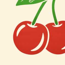 Retro Surf Art Print Cherries With Surfboard - California Beach Vibe - thumbnail 2