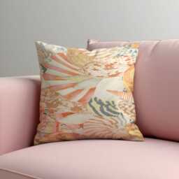 Abstract Neutral Cushion Cover Modern Organic Pattern Pillow Case Beige Peach Earth Tone Decorative Sofa Throw - thumbnail 3