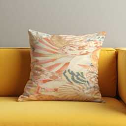 Abstract Neutral Cushion Cover Modern Organic Pattern Pillow Case Beige Peach Earth Tone Decorative Sofa Throw - thumbnail 4