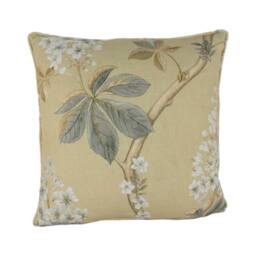 Sanderson - Chestnut Tree Wheat/Pebble Traditional Trailing Blossom Designer Cushion Cover Luxury Throw Pillow Handmade - thumbnail 2