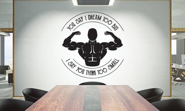 Teamwork Quote Vinyl Wall Decal Office Decor, Motivational Art 1741Re - image 1