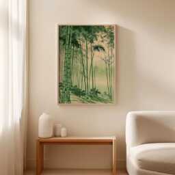Bamboo Forest Poster, Japanese Landscape Print, Zen Wall Art - thumbnail 3