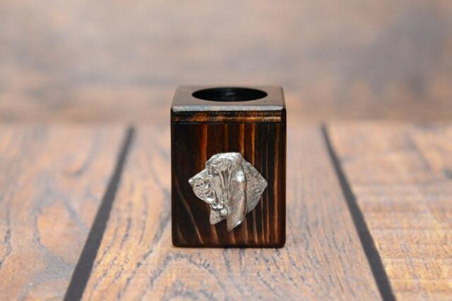 Basset Hound - Wooden Candlestick With Dog, Souvenir, Decoration, Limited Edition, Collection - image 1