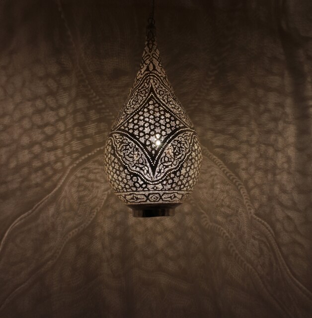 Handmade Oriental Brass Lamp, Moroccan Pendant Light, Hanging Gold Lampshade, Home Decor Lighting & Ceiling Light - image 1