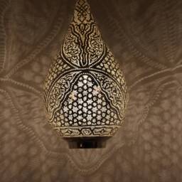 Handmade Oriental Brass Lamp, Moroccan Pendant Light, Hanging Gold Lampshade, Home Decor Lighting & Ceiling Light - thumbnail 2