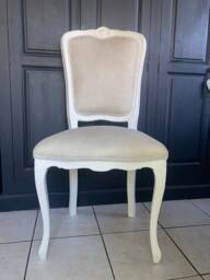 Italian Faux Suede Dining Chair Accent - thumbnail 1