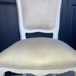 Italian Faux Suede Dining Chair Accent - thumbnail 2