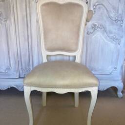 Italian Faux Suede Dining Chair Accent - thumbnail 4