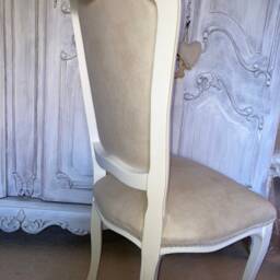 Italian Faux Suede Dining Chair Accent - thumbnail 3