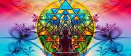 Noces Tantriques - Art Tapestry Wall Hanging Mindfulness Gift Meditation Yoga Spiritual Healing - thumbnail 1