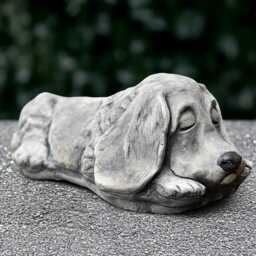 Sleeping Spaniel Statue Concrete Cocker Figurine Outdoor Relaxing Dog Sculpture Garden & Home Ornament Dog Lover Gift Yard Art - thumbnail 3